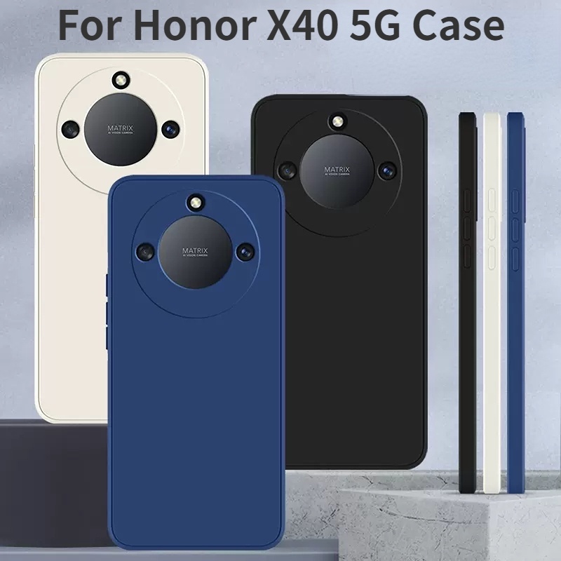 เคสโทรศัพท์มือถือ-ซิลิโคน-กันตก-หลากสี-เรียบง่าย-สําหรับ-honor-x40-5g