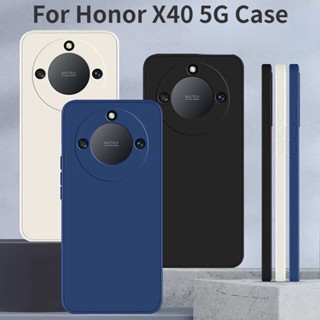 เคสโทรศัพท์มือถือ ซิลิโคน กันตก หลากสี เรียบง่าย สําหรับ Honor X40 5G