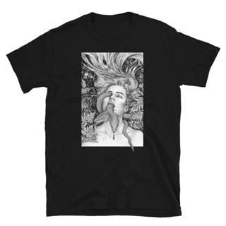 Voyage Within Snake Horror Occult Tarot Printed T-Shirt_01