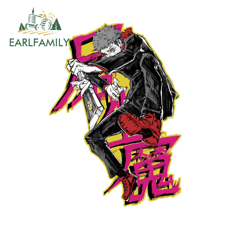 earlfamily-สติกเกอร์-ลายอนิเมะ-jujutsu-kaisen-ขนาด-13-ซม-9-4-ซม-สําหรับติดตกแต่งรถยนต์-กระเป๋าเดินทาง-รถจักรยานยนต์