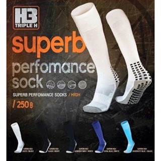 (ลดพิเศษล้างสต็อค) ถุงเท้ากันลื่นยาว H3 รุ่น Superb
