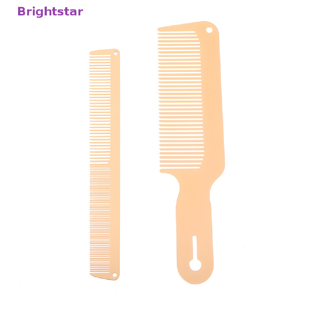 brightstar-ใหม่-หวีไทเทเนียม-โลหะ-สําหรับตัดผมผู้ชาย