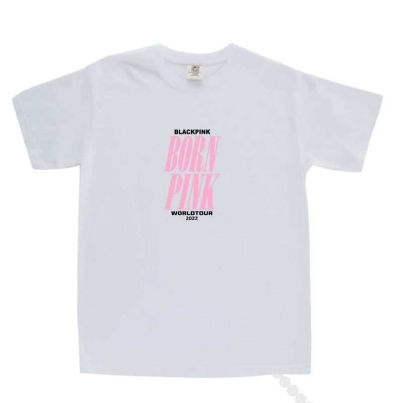 เสื้อยืดkpop-blackpink-born-pink-world-tour-lisa-dallas-same-cotton-t-shirt-women-plus-size-korean-ins-short-sleeved-top