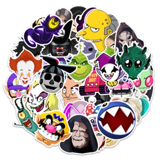 💥พร้อมส่ง💥Disney ANIME JAPAN MARIO naruto joker Villains sticker สติกเกอร์กันน้ำรูปแบบที่แตกต่างกัน 50 ชิ้น