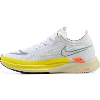 Nike ZoomX Streakfly Running Shoe Breathable Shock Absorbing Marathon Running Shoe yellow white36-45