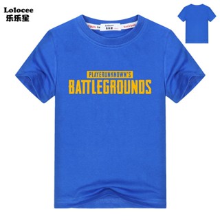 เสื้อยืดผ้าฝ้าย PUBG 100% ผู้เล่นที่ไม่รู้จักของเด็กชาย BattleGround ไก่อาหารค่ําเสื้อยืด_03