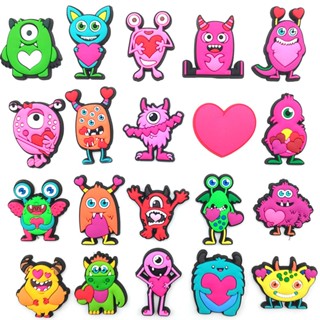 Jibbitz รองเท้าแตะ ลายการ์ตูนมอนสเตอร์น่ารัก เครื่องประดับ ของขวัญวาเลนไทน์ Crocs