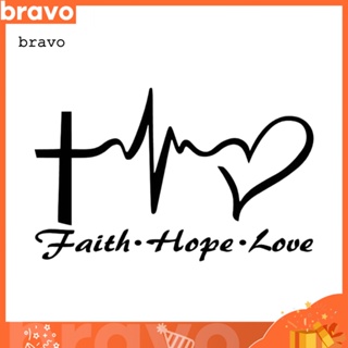 [Br] สติกเกอร์ไวนิล Jesus HOPE LOVE FAITH Prayer ขนาด 14.6 ซม. x 9 ซม. สําหรับตกแต่งรถยนต์