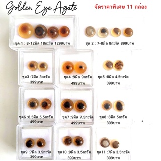 Golden Eye Agate โกเด้นอายอาเกต อาเกตดวงตาสวรรค์ จัดเลือกเป็นกล่องตามที่ชอบ