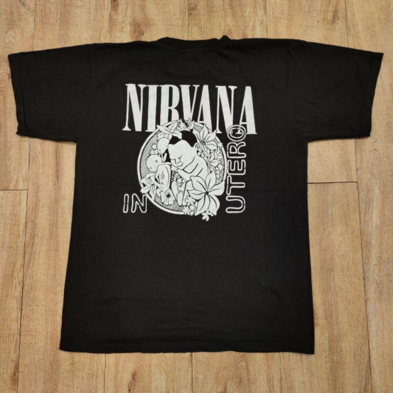 4lsp-nirvana-in-utero-ป้าย-giant-made-in-usa-เสื้อวงเสื้อทัวร์-vintage-ไร้-นิ่ม