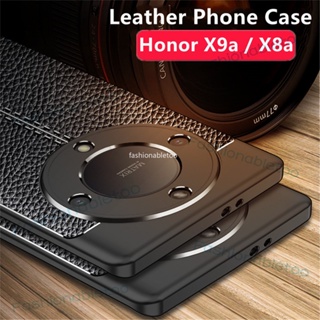 เคสโทรศัพท์มือถือหนังนิ่ม กันกระแทก สีพื้น หรูหรา สําหรับ Honor X9a X8A X7a X6 X 9a X 8a X 7a X 6 HonorX9A HonorX8A HonorX7A HonorX6 4G 5G