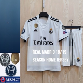 เสื้อกีฬาแขนสั้น ลายทีม Real Madrid 18 19 season fan edition