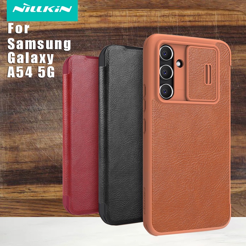 nillkin-เคสหนัง-tpu-pc-ฝาพับ-กันกระแทก-พร้อมช่องใส่บัตร-คุณภาพสูง-สําหรับ-samsung-galaxy-a54-5g