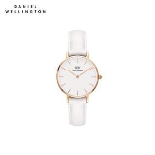 (ทักแชทรับโค้ด) Daniel Wellington นาฬิกาข้อมือ Petite Bondi RG White 28มม สีขาว