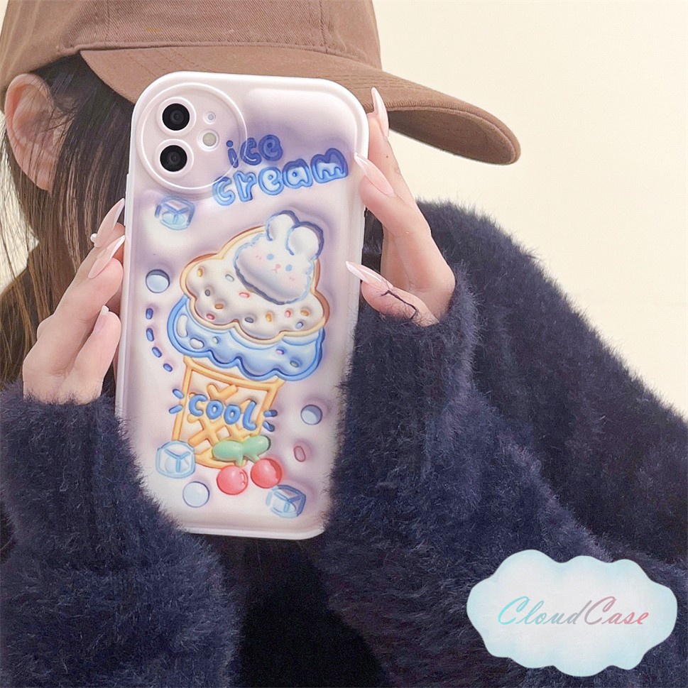 เคสซิลิโคนนิ่ม-ลายการ์ตูนไอศกรีม-3d-สําหรับ-iphone-14-11-13-12-pro-max-x-xr-xs-8-7-6-plus-se-2020