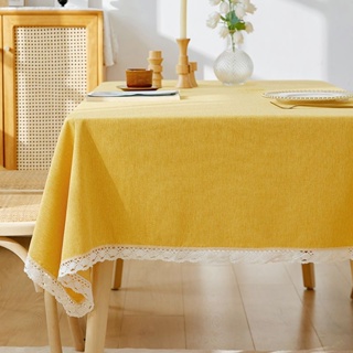 [พร้อมส่ง] ผ้าปูโต๊ะ ผ้าฝ้าย ผ้าลินิน กันน้ํา กันน้ํามัน ป้องกันน้ําร้อนลวก แบบเรียบง่าย สไตล์นอร์ดิก สําหรับตกแต่งโต๊ะกาแฟ