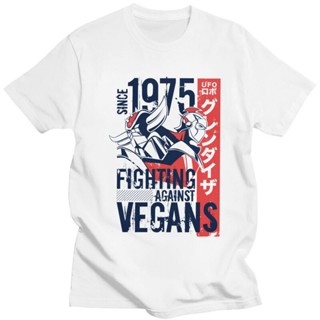 men t shirt Personality Goldorak Grandizer Vegan Short Sleeves Soft Cotton T-shirt Print UFO Robot Goldrake Anime Tee Ts
