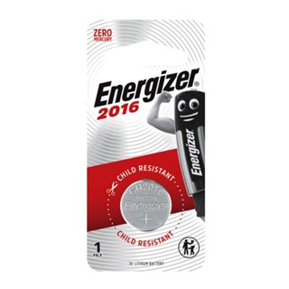 ถ่านกระดุม Energizer Lithium battery 3V รุ่น CR2016 (DL2016) แท้ศูนย์