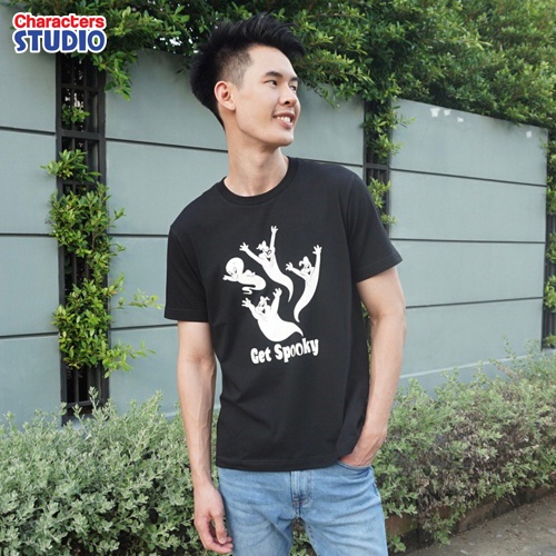 universal-studios-men-casper-the-friendly-ghost-glow-in-the-dark-t-shirt-เสื้อผู้ชายยูนิเวอร์แซล-สตูดิโอ-แคสเปอร์-สินค