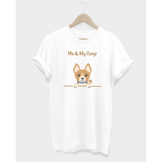 เสื้อยืดลายหมา คอร์กี้ Me & My Corgi_02