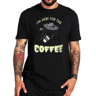 เสือยืดผู้ชาย Camiseta &quot;Im Here For The Coffee&quot; para hombres y mujeres, camisetas divertidas de OVNI Ali_01