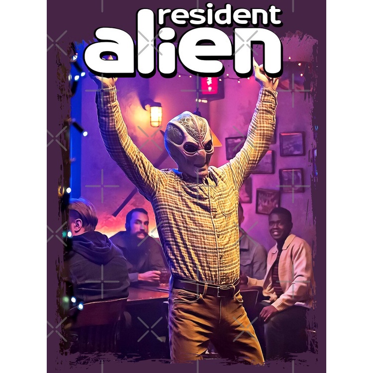 resident-alien-series-essential-t-shirt-เสื้อยืดแขนสั้น-overside-เสื้อยืดผู้หญิง-เสื้อยืดผู้ชาย-เสื้อยืดพิมพ์ลาย-เสื้อแฟ