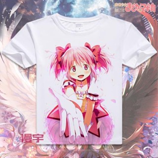 ✒สาวน้อยเวทมนตร์ Madoka Magica อะนิเมะแขนสั้นเสื้อยืดวันเกิดของขวัญส่วนบุคคล_03