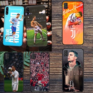เคสโทรศัพท์มือถือแบบนิ่ม ลาย Cristiano Ronaldo สีดํา สําหรับ Samsung Galaxy A50 A50S A30S A11 A12 4G A21S A22 4G A22 5G A31