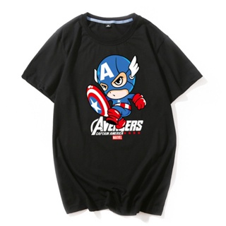 Mens Captain America Marvel Comic t shirt Short Sleeve Cotton Tops adult Tee_08