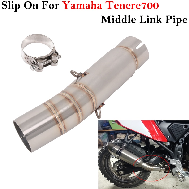 for-yamaha-tenere700-motorcycle-exhaust-escape-muffled-silencer-slip-on-modified-stainless-steel-connection-middle-link-pipe