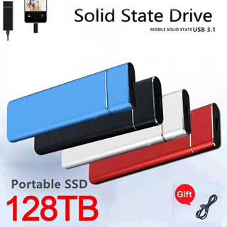 ฮาร์ดดิสก์ภายนอก SSD Type-C USB 3.1 1TB 2TB ความเร็วสูง 16TB 30TB 60TB 128TB แบบพกพา สําหรับแล็ปท็อป