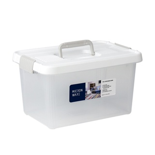 กล่องหูหิ้ว กล่องพลาสติก กล่องใส่ของ กล่องเก็บของอเนกประสงค์ ความจุ 4.8-8.5 ลิตร แบรนด์ Micron ware รุ่น 6641-6642