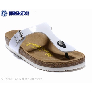 【Original】Birkenstock Gizeh male/female classic cork white mirror white bottom slippers 34-46