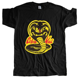 Man crew neck t-shirt Thai Venomous Snake Cobra Kai T Shirt Pure Cotton Black men t shirt euro size drop shipping_01