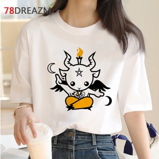 baphomet tshirt summer top male streetwear couple clothes white t shirt ulzzang 2022 summer top clothes ulzzang_04