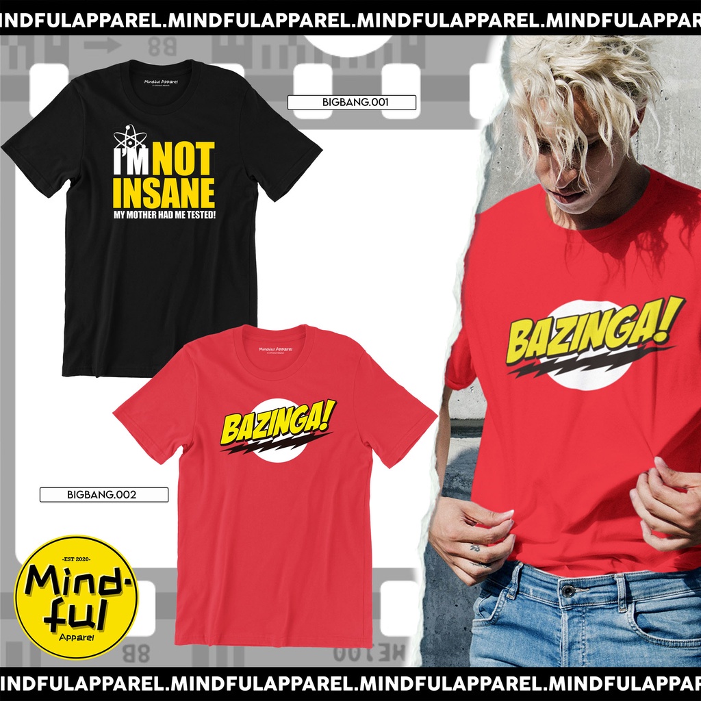 THE BIG BANG THEORY GRAPHIC TEES MINDFUL APPAREL TSHIRT_02 Shopee Thailand