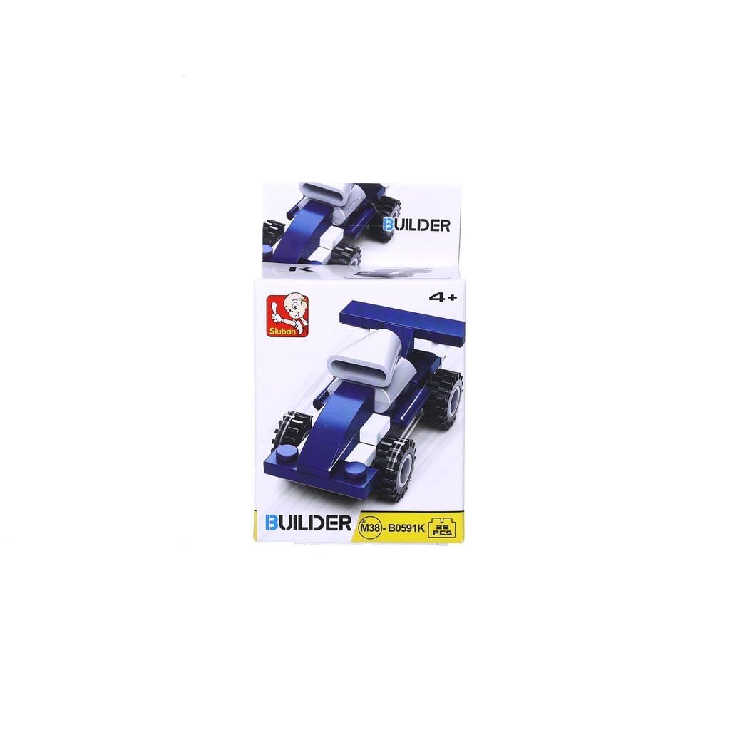 ตัวต่อ-บล็อก-รถแข่ง-รถของเล่น-sluban-blue-f1-racing-car-building-blocks-toy-model