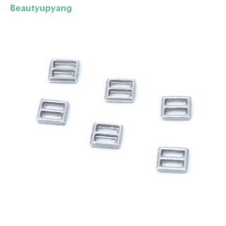 [Beautyupyang] หัวเข็มขัดโลหะ ทรงสี่เหลี่ยมผืนผ้า ขนาดเล็ก 4 มม. สําหรับตกแต่ง DIY 10 ชิ้น