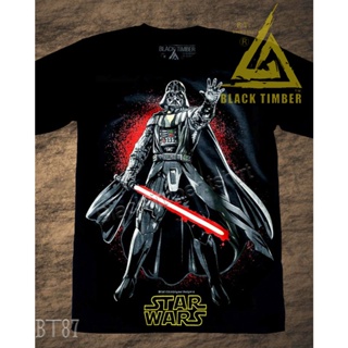 BT 87 Star wars Darth Vader เสื้อยืด สีดำ BT Black Timber T-Shirt ผ้าคอตตอน สกรีนลายแน่น S M L XL XXL