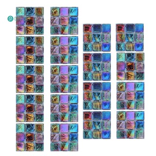 Dr BEI สติกเกอร์กระเบื้องโมเสค กันน้ํา DIY สําหรับติดตกแต่งผนังห้องครัว ห้องรับประทานอาหาร 18 ชิ้น