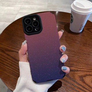 เคสโทรศัพท์มือถือ แบบเรียบง่าย สําหรับ Apple 13PROMAX 12 PROMAX เคสโทรศัพท์มือถือนิ่ม ลายดาว ท้องฟ้า ไล่โทนสี สําหรับ Iphone 8PLUS xr 11PROMAX 14PROMAX XSMAX