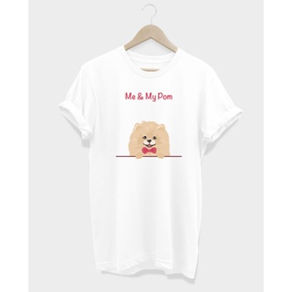 เสื้อยืดลายหมาปอม Me &amp; My Pom_01