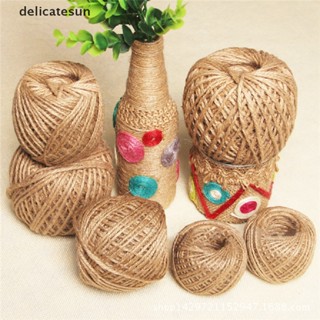 Delicatesun เชือกปอธรรมชาติ สีน้ําตาล 90 เมตร สําหรับทํางานฝีมือ DIY