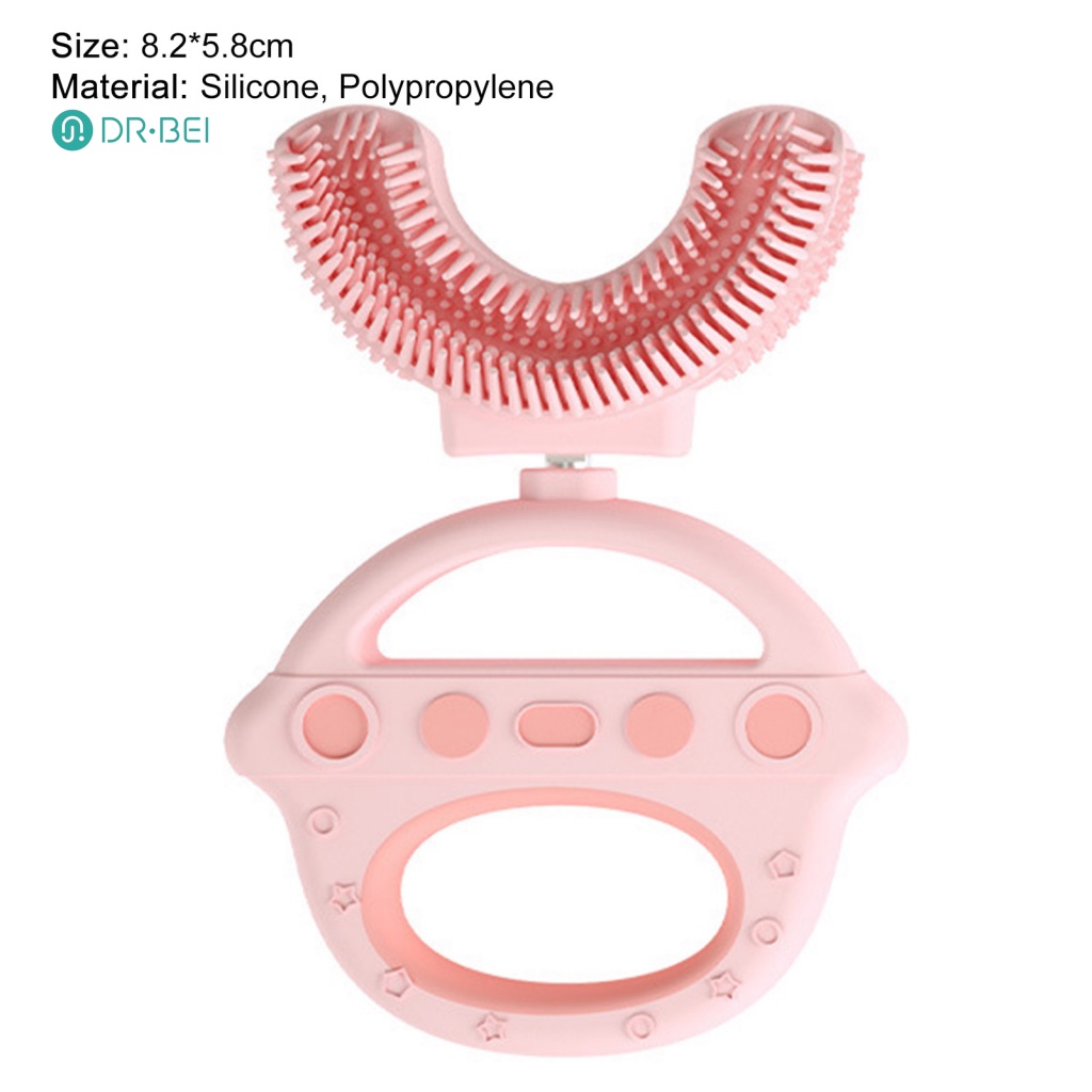 dr-bei-แปรงสีฟันเด็ก-วัสดุเกรดอาหาร-ขจัดคราบฟัน-รูปตัว-u-แปรงสีฟันทําความสะอาดฟันทั้งปาก-สําหรับเด็ก