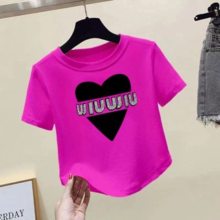 [Fashion Recommendation] เสื้อยืดแขนสั้น ผ้าฝ้ายแท้ พิมพ์ลาย สไตล์เกาหลี เข้ากับทุกการแต่งกาย แฟชั่นฤดูร้อน สําหรับผู้หญิง