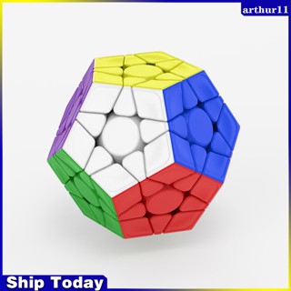 Arthur Dayan ลูกบาศก์เมจิกพลาสติก 3x3 แม่เหล็ก ทรงแปดเหลี่ยม Dodecahedron Cube ของเล่นปริศนา