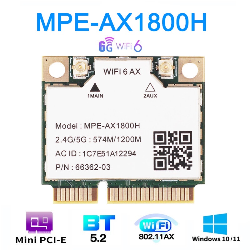 wi-fi-6-mt7921-อะแดปเตอร์การ์ด-wifi-6-บลูทูธ-5-2-1800mbps-สําหรับแล็ปท็อป-pcie-2-4g-5ghz