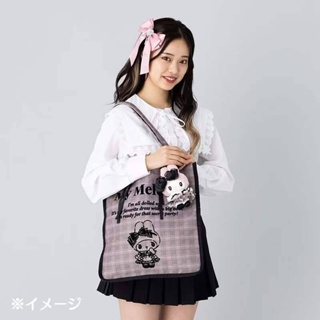 กระเป๋า My Melody X Kuromi Tote Bag มาใหม่ งานชนช็อป ทรงสะพายเข้าไหล่ได้ พร้อมส่ง ขนาด 36.5×39.5×1 cm