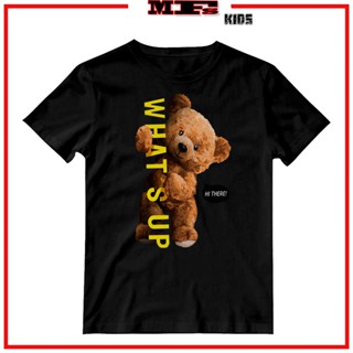 KATUN Teddy Bear T-Shirt what up Rain Kids Age 2-12 Years Premium Cotton | Boys Clothing | Girls Clothes_02