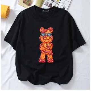 &lt;T-SHIRT PEREMPUAN LELAKI&gt; teddy bear ganas swag street wear ADULT T-SHIRT COTTON BAJU WANITA/WOMEN MEN/BESAR/OVERS_02